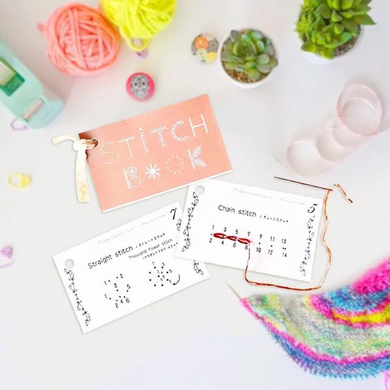 Rubbyoo Embroidery Stitch Book Kit - Basic Embroidery Stitches | Starter Learning Practice Set | Diy Needlepoint Crafts - image 4