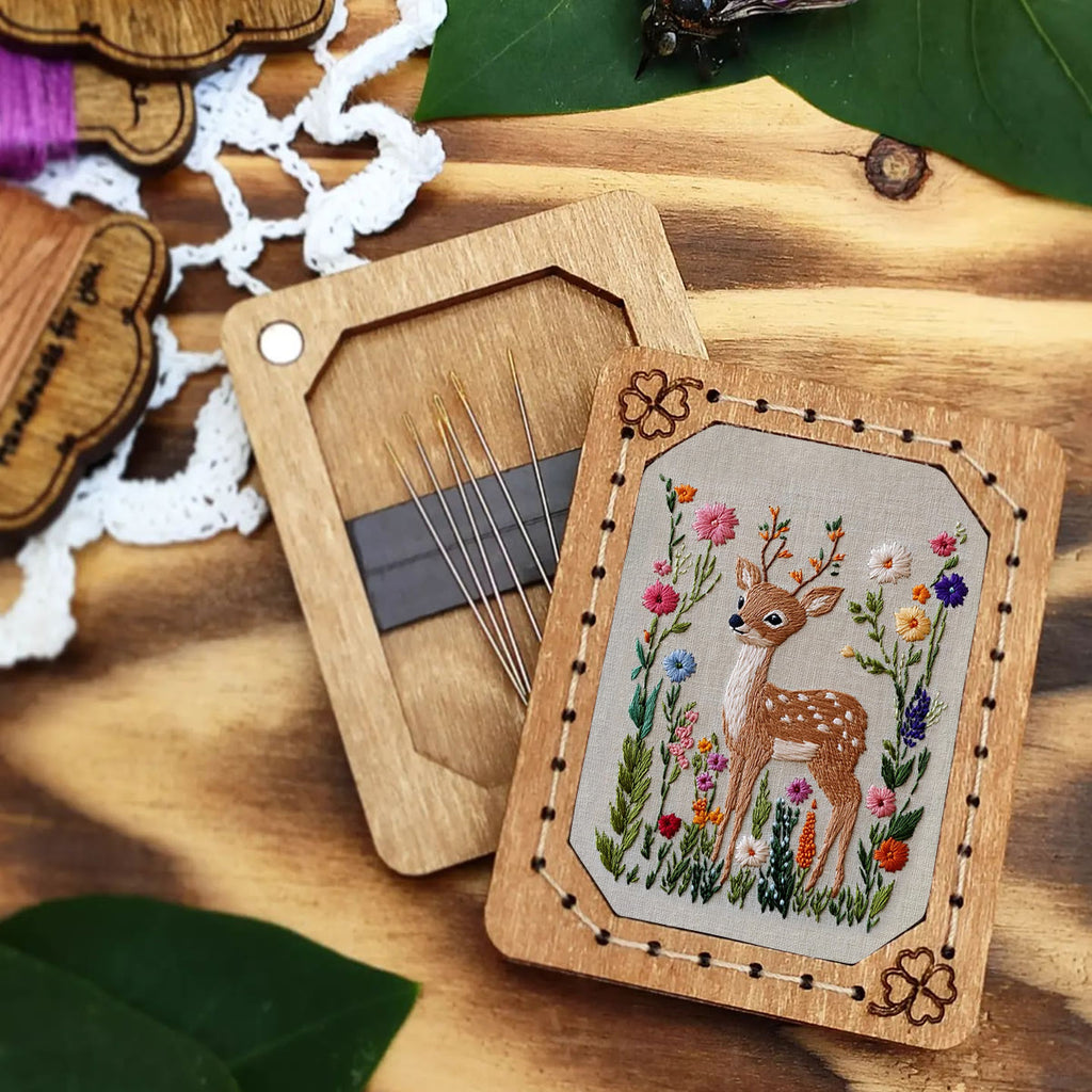 Rubbyoo Embroidery Kit-  Flowers Deer - image 5