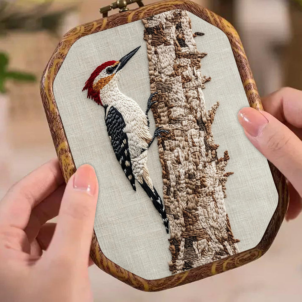 Rubbyoo Embroidery Kit- Woodpecker - image 4
