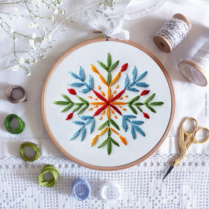 Rubbyoo Embroidery Kit - Festive Snowflake - image 7