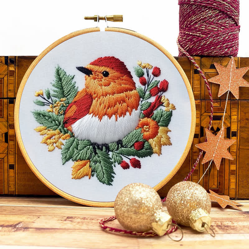 Rubbyoo Embroidery Kit - Little Robin Bird - image 8