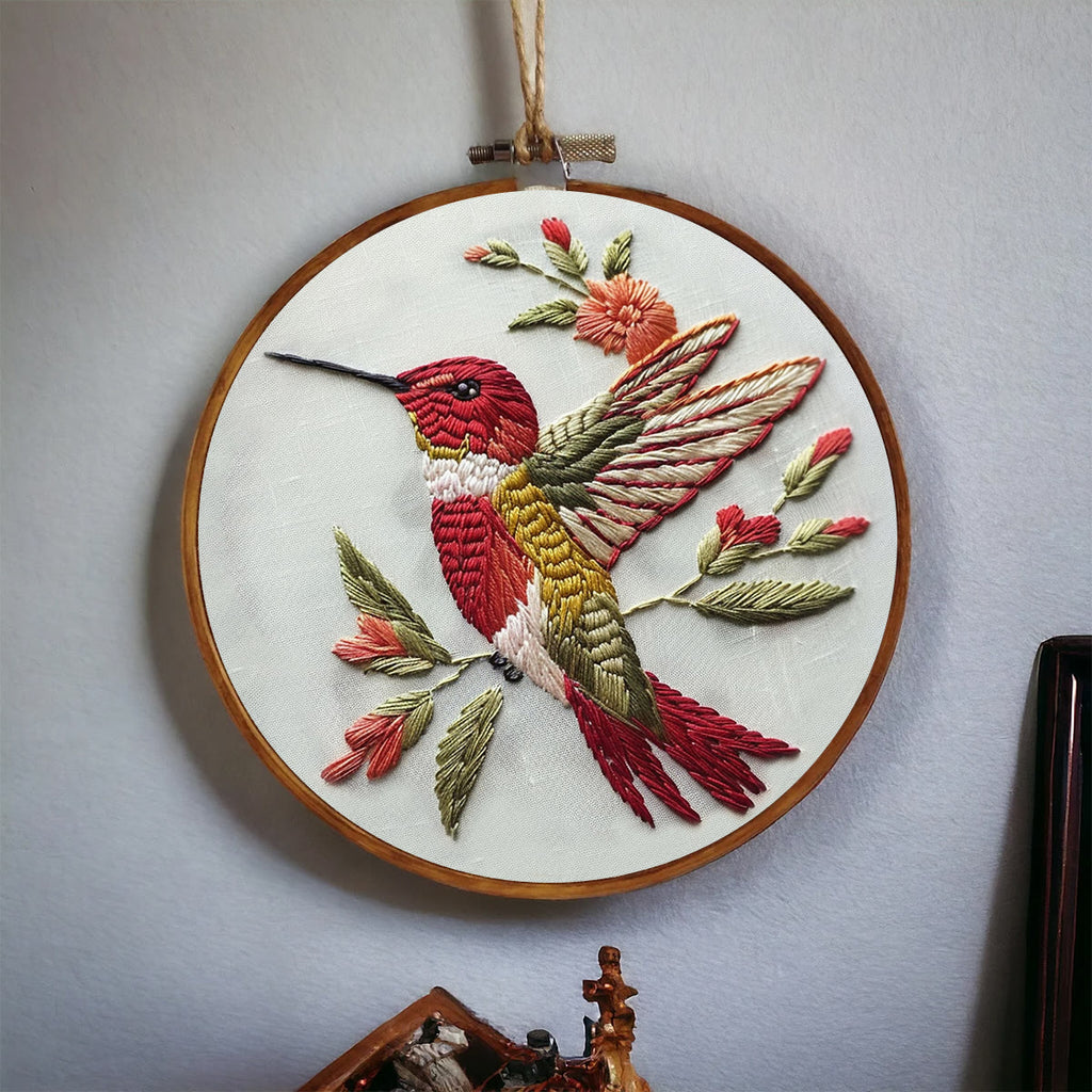 Rubbyoo Embroidery Kit -   Little Red Bird - image 4