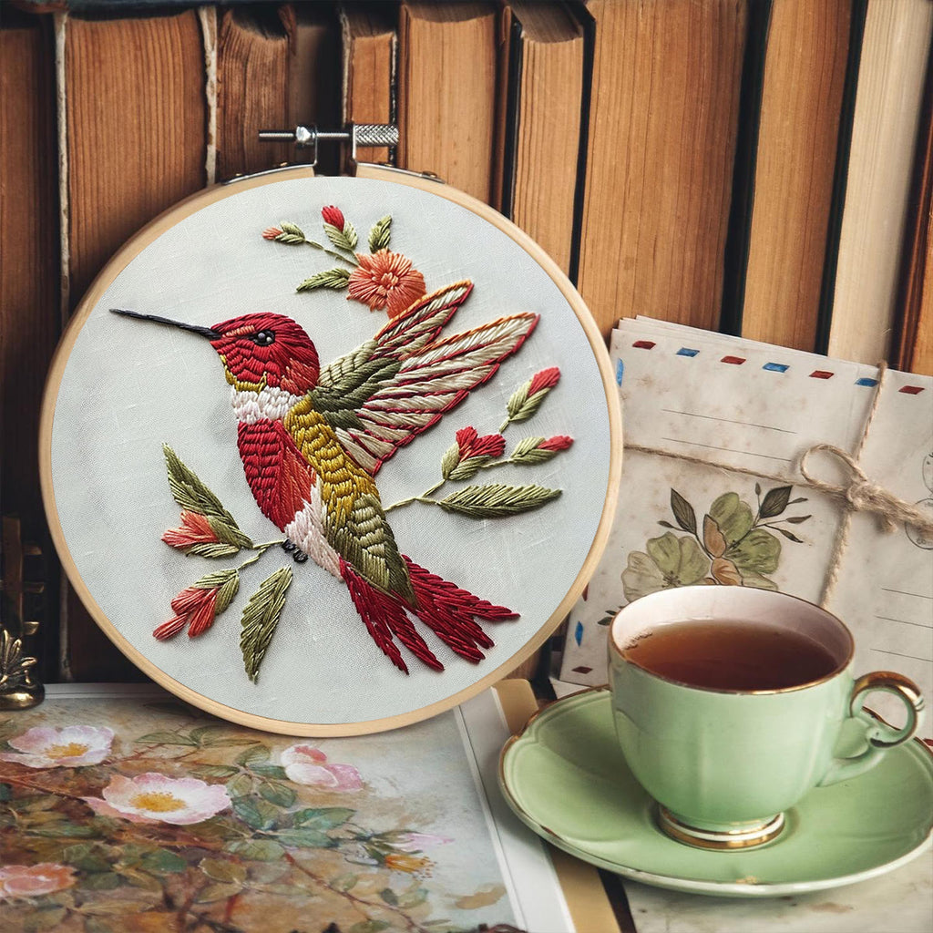 Rubbyoo Embroidery Kit -   Little Red Bird - image 5