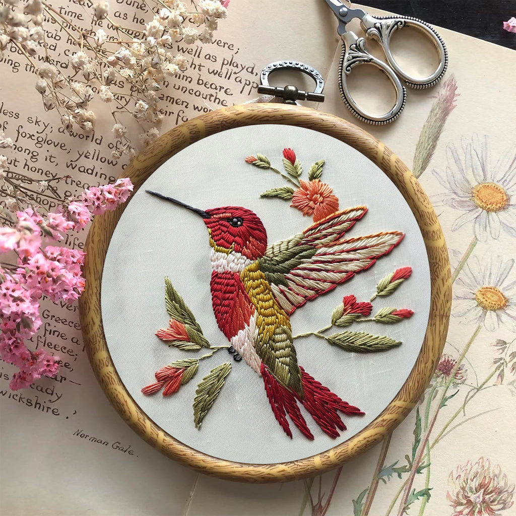 Rubbyoo Embroidery Kit -   Little Red Bird - image 6