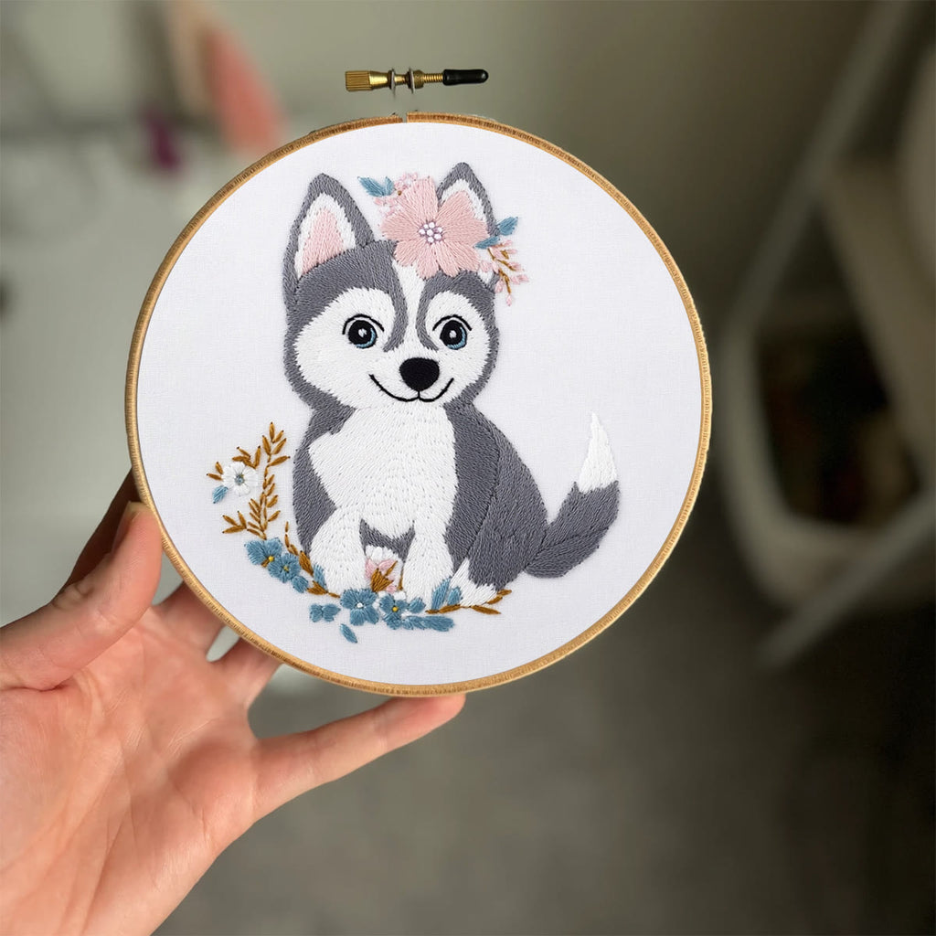 Rubbyoo Embroidery Kit -   Puppy Husky - image 1