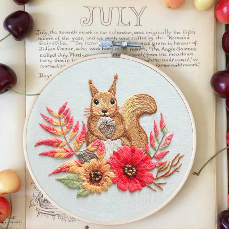 Rubbyoo Embroidery Kit - Squirrel - image 6