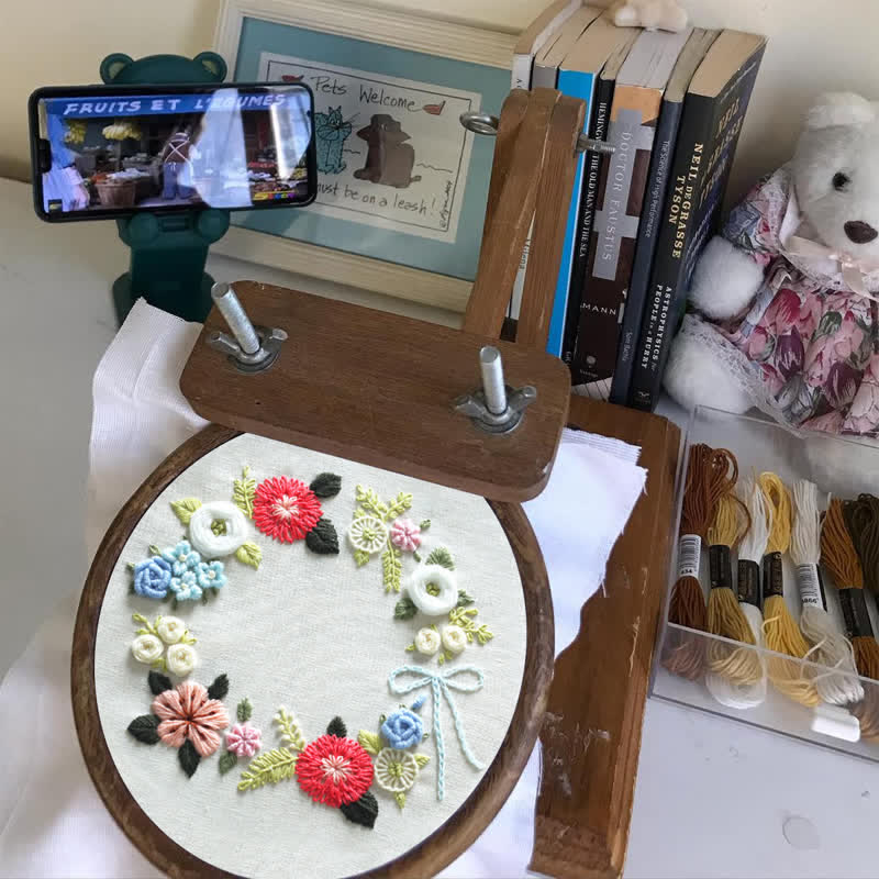 Rubbyoo Embroidery Kit - Retro Floral - image 7