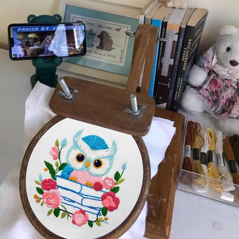 Rubbyoo Embroidery Kit - Owl Loves Reading - image 7