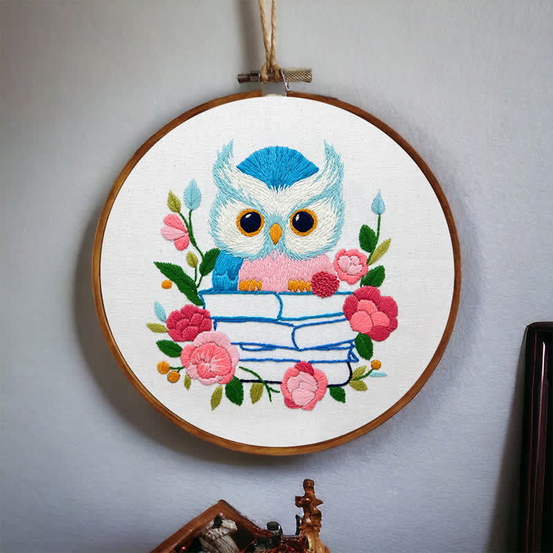 Rubbyoo Embroidery Kit - Owl Loves Reading - image 9