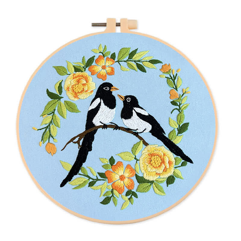 Rubbyoo Embroidery Kit - Love Birds And Flowers - image 2