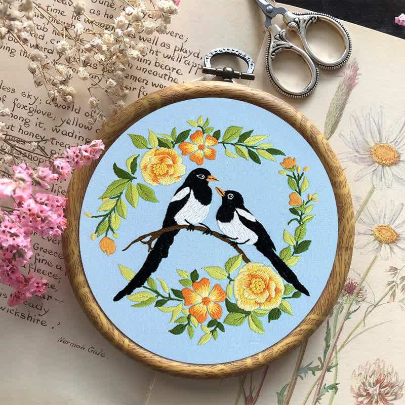 Rubbyoo Embroidery Kit - Love Birds And Flowers - image 17