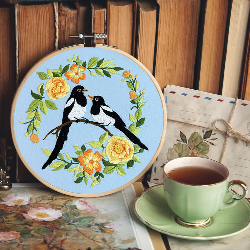 Rubbyoo Embroidery Kit - Love Birds And Flowers - image 13