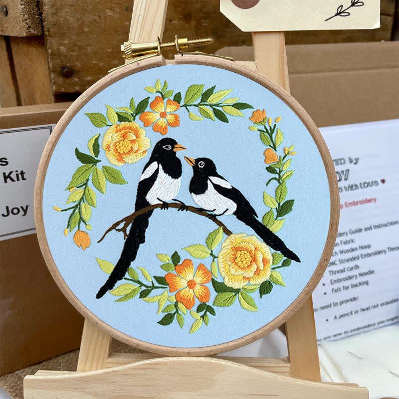 Rubbyoo Embroidery Kit - Love Birds And Flowers - image 12