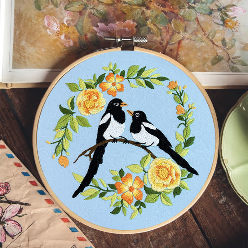 Rubbyoo Embroidery Kit - Love Birds And Flowers - image 15