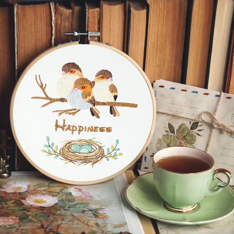 Rubbyoo Embroidery Kit - Happy Bird Family - image 10