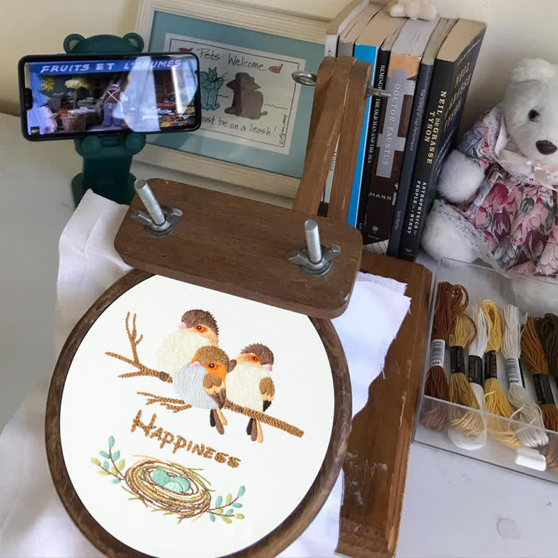 Rubbyoo Embroidery Kit - Happy Bird Family - image 14