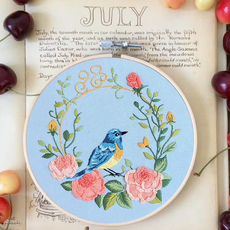 Rubbyoo Embroidery Kit -Exotic Bird-Flowers - image 5