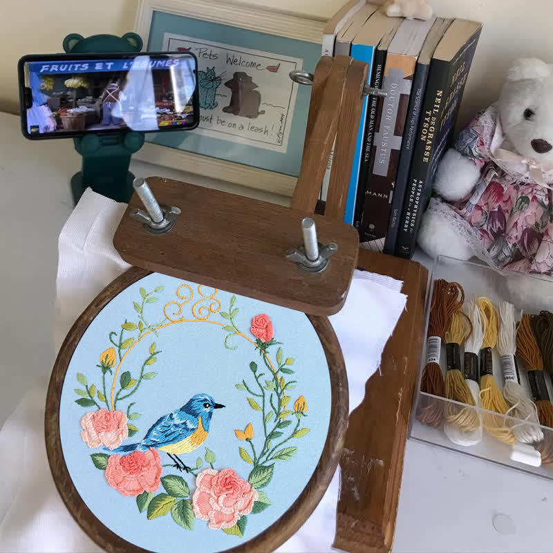 Rubbyoo Embroidery Kit -Exotic Bird-Flowers - image 9