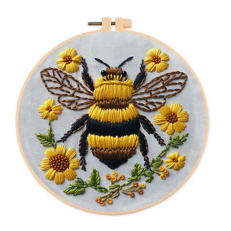 Rubbyoo Embroidery Kit - Bumble Bee Craft Kit For Beginner – uk.rubbyoo