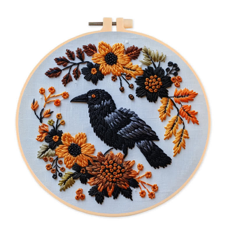 Rubbyoo Embroidery Kit - Raven – uk.rubbyoo