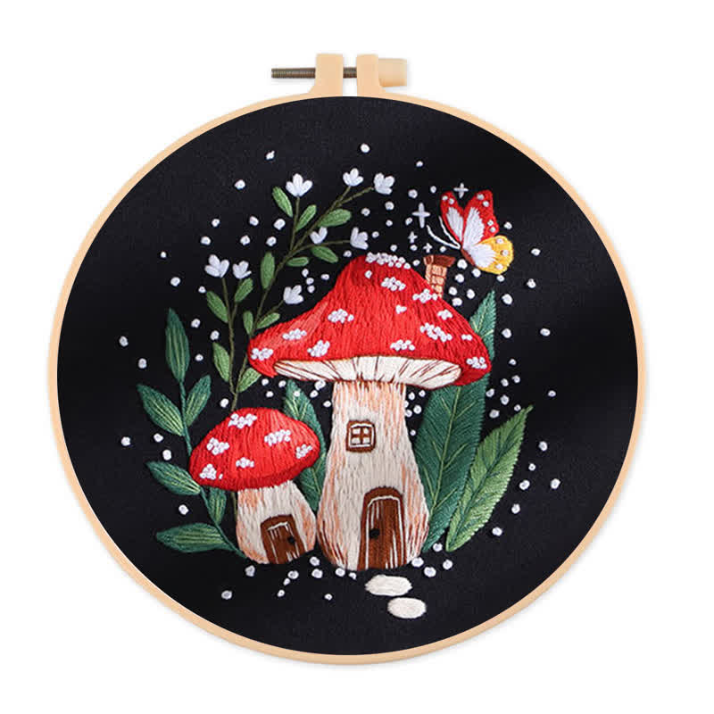 Rubbyoo Embroidery Kit - "Magic mushrooms" - image 2