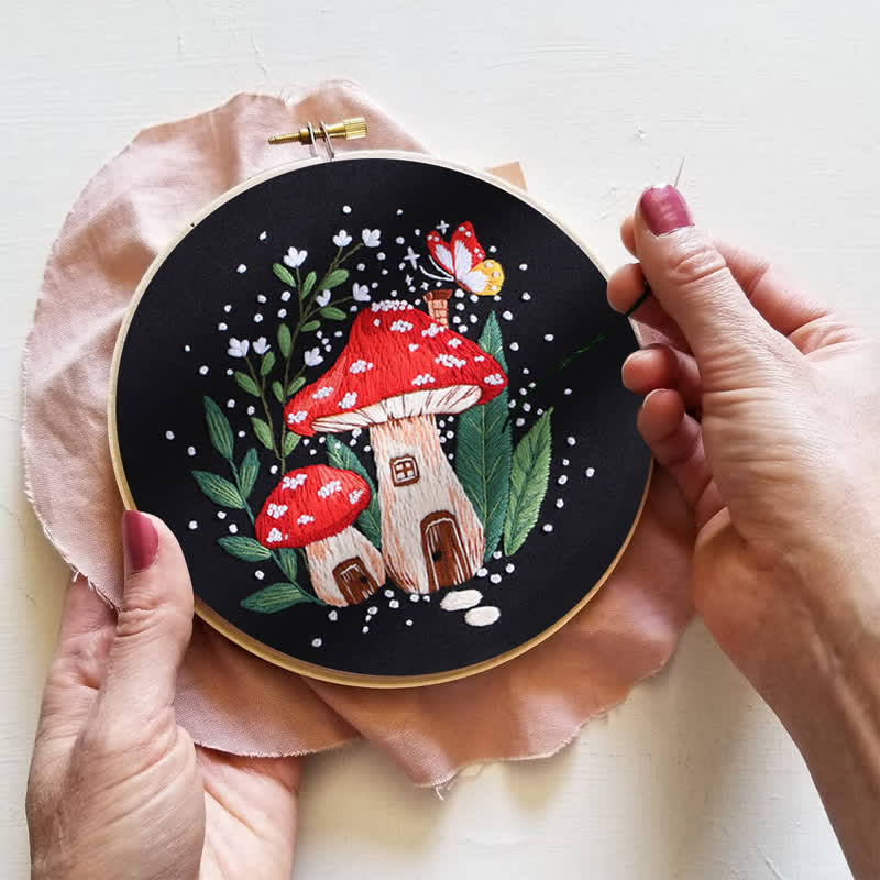 Rubbyoo Embroidery Kit - "Magic mushrooms" - image 9