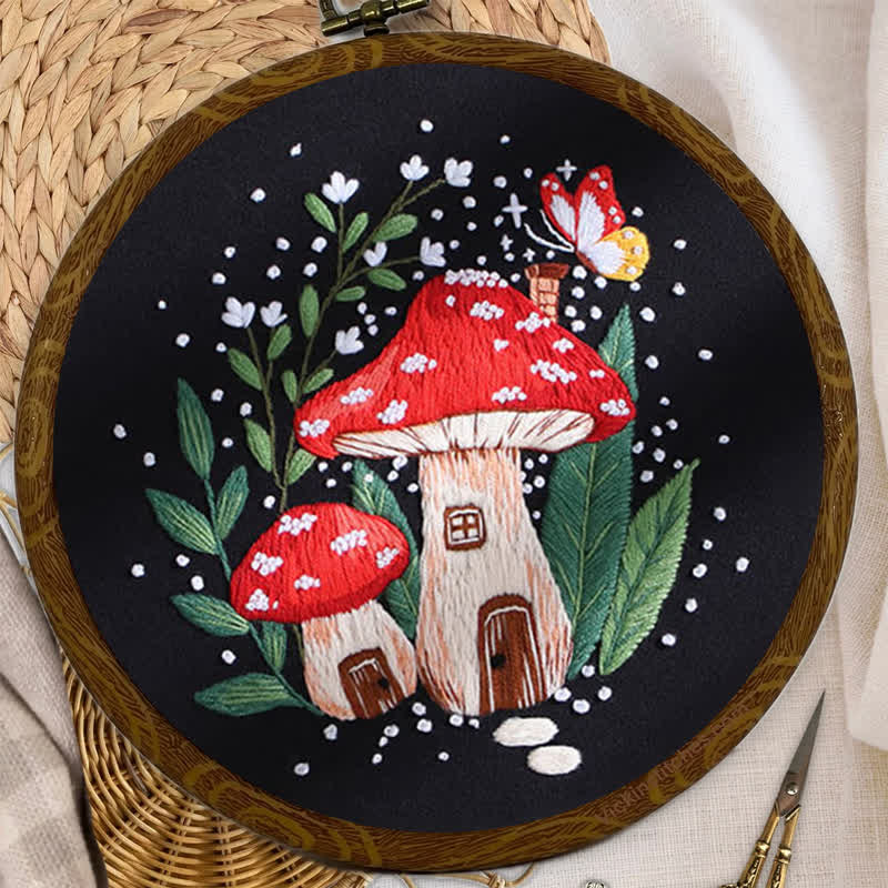 Rubbyoo Embroidery Kit - "Magic mushrooms" - image 7