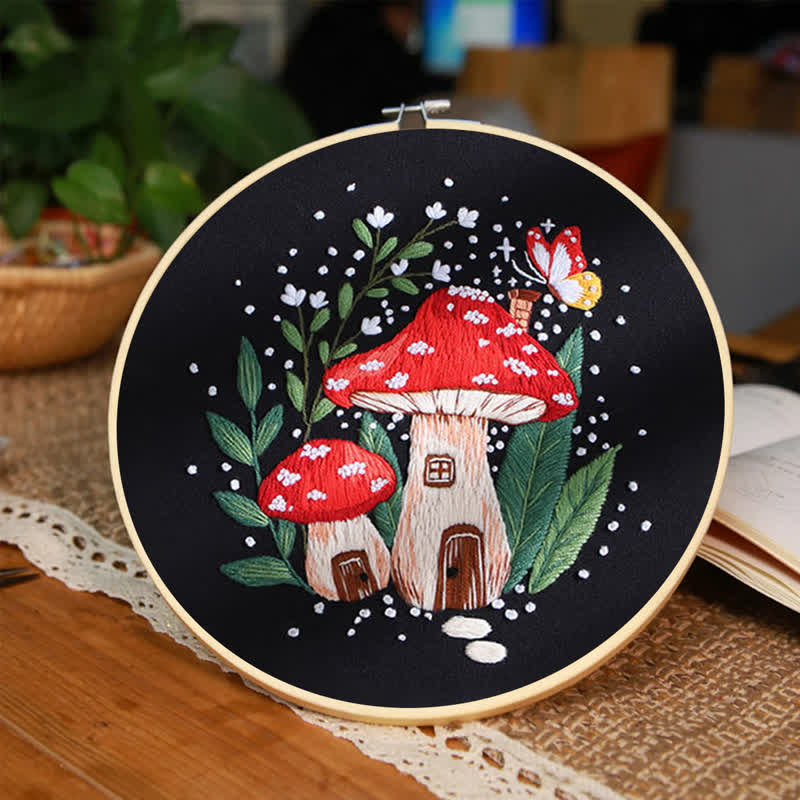 Rubbyoo Embroidery Kit - "Magic mushrooms" - image 4