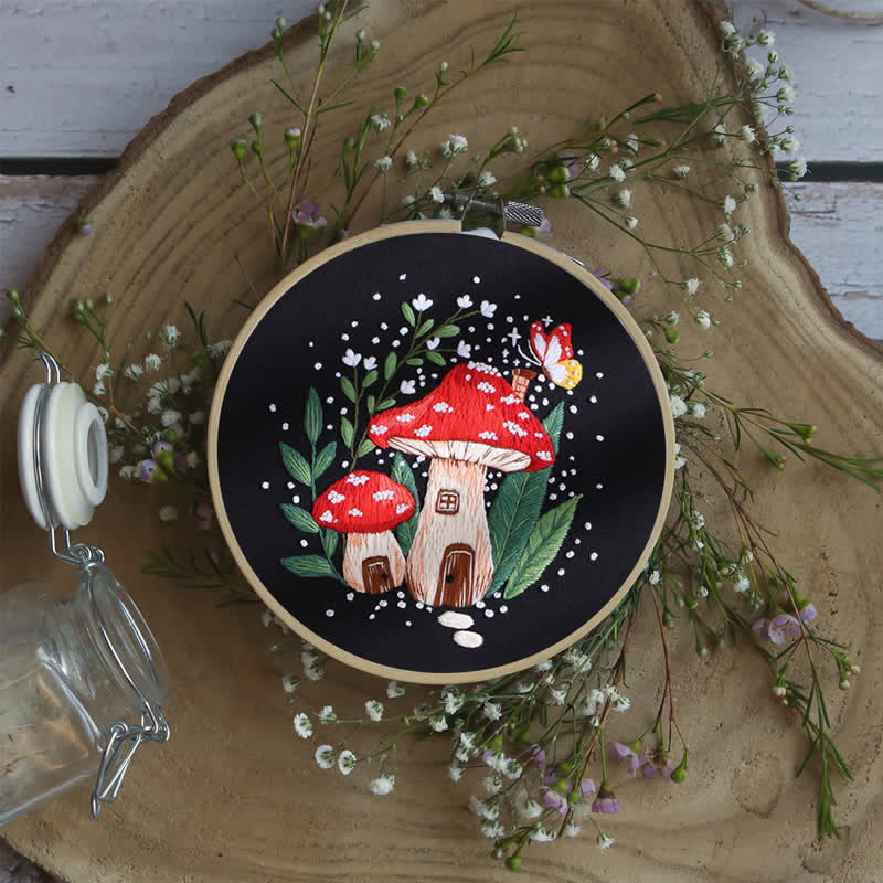 Rubbyoo Embroidery Kit - "Magic mushrooms" - image 11