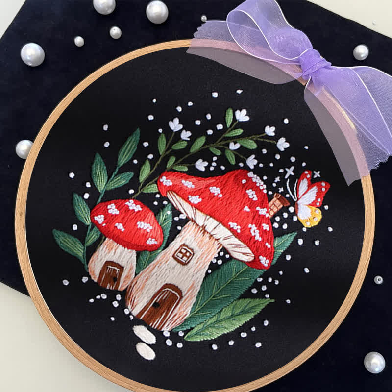Rubbyoo Embroidery Kit - "Magic mushrooms" - image 14