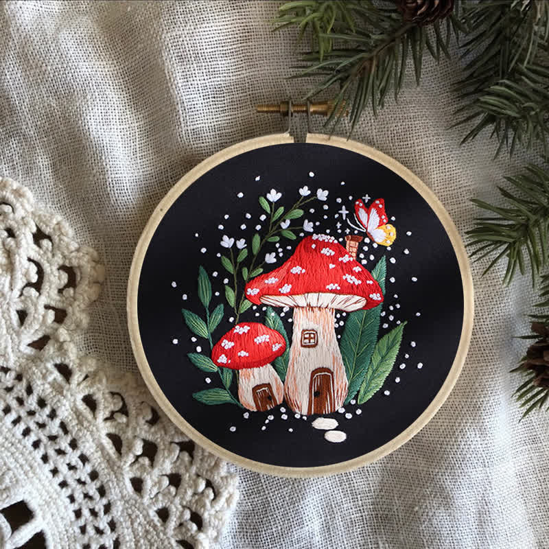 Rubbyoo Embroidery Kit - "Magic mushrooms" - image 15
