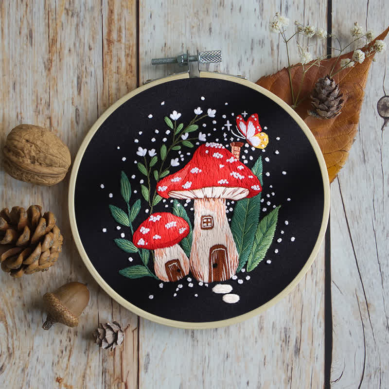 Rubbyoo Embroidery Kit - "Magic mushrooms" - image 17