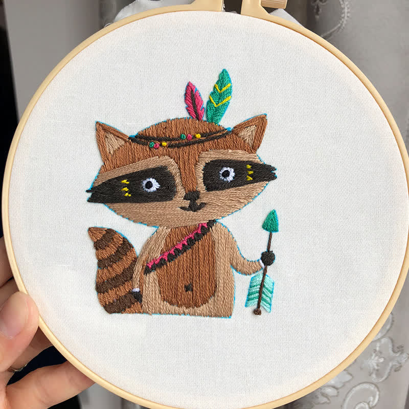 Rubbyoo Embroidery Kit - Raccoon Cub - image 4
