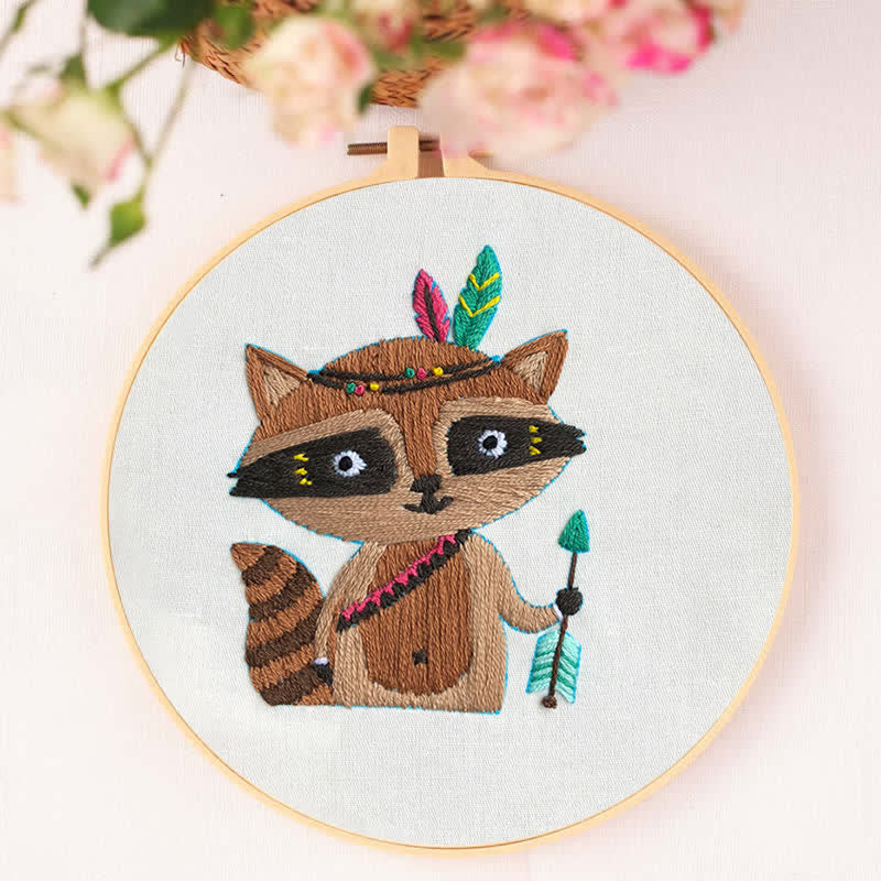 Rubbyoo Embroidery Kit - Raccoon Cub - image 9