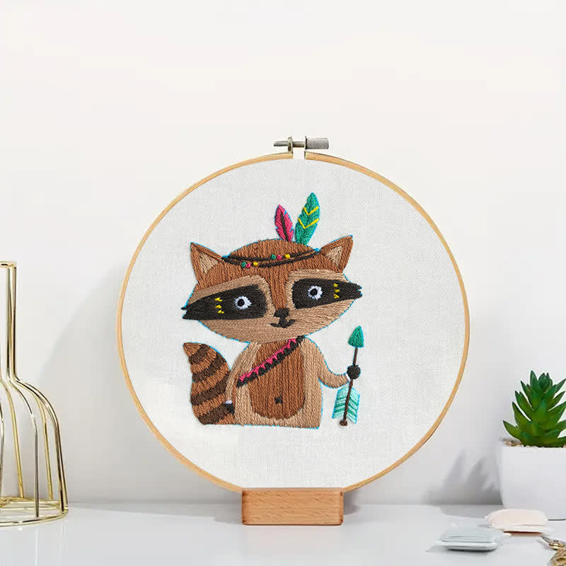 Rubbyoo Embroidery Kit - Raccoon Cub - image 6