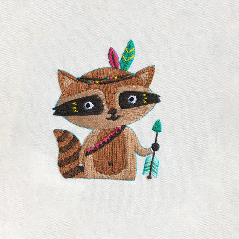 Rubbyoo Embroidery Kit - Raccoon Cub - image 21