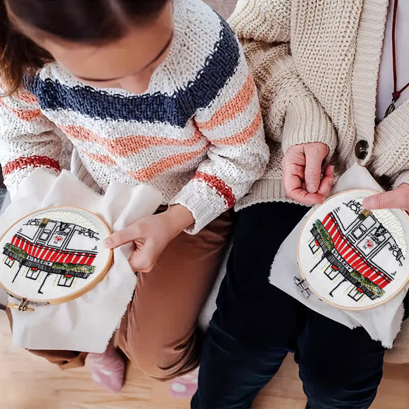 Rubbyoo Embroidery Kit - DIY Pizza Store - image 6