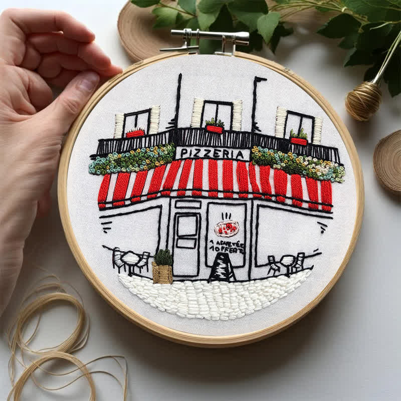 Rubbyoo Embroidery Kit - DIY Pizza Store - image 7