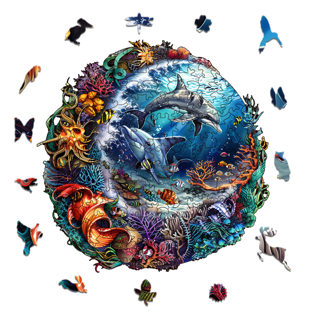 Rubbyoo Marine animals - Wooden Jigsaw Puzzle - image 2