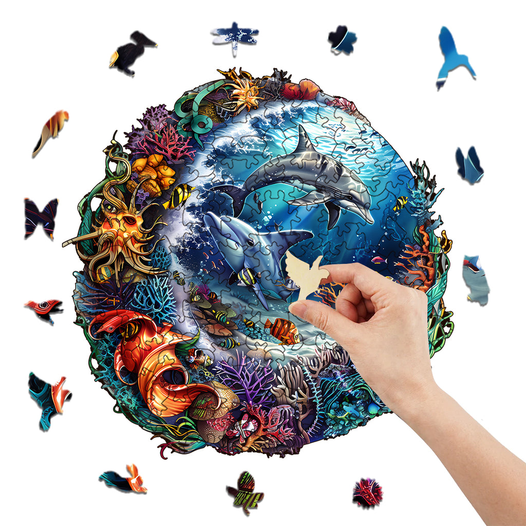 Rubbyoo Marine animals - Wooden Jigsaw Puzzle - image 7