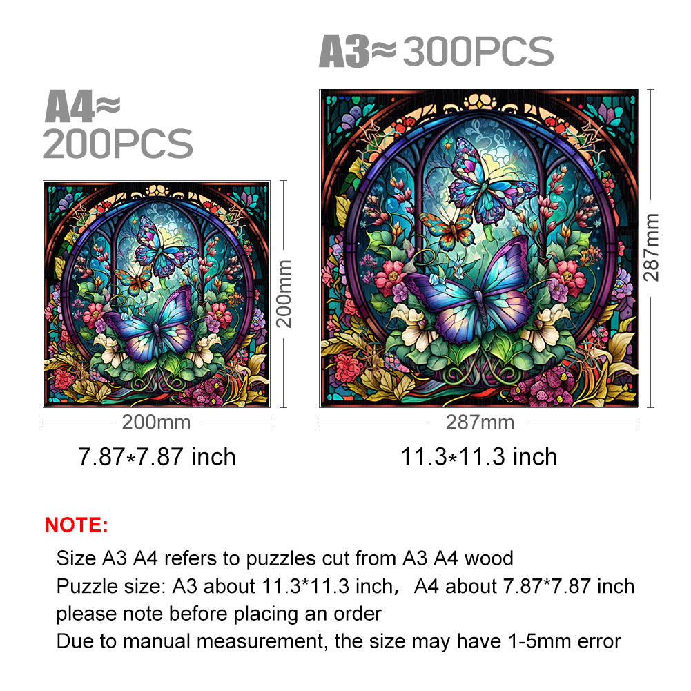 Butterfly Sign -Wooden Jigsaw Puzzle - image 3