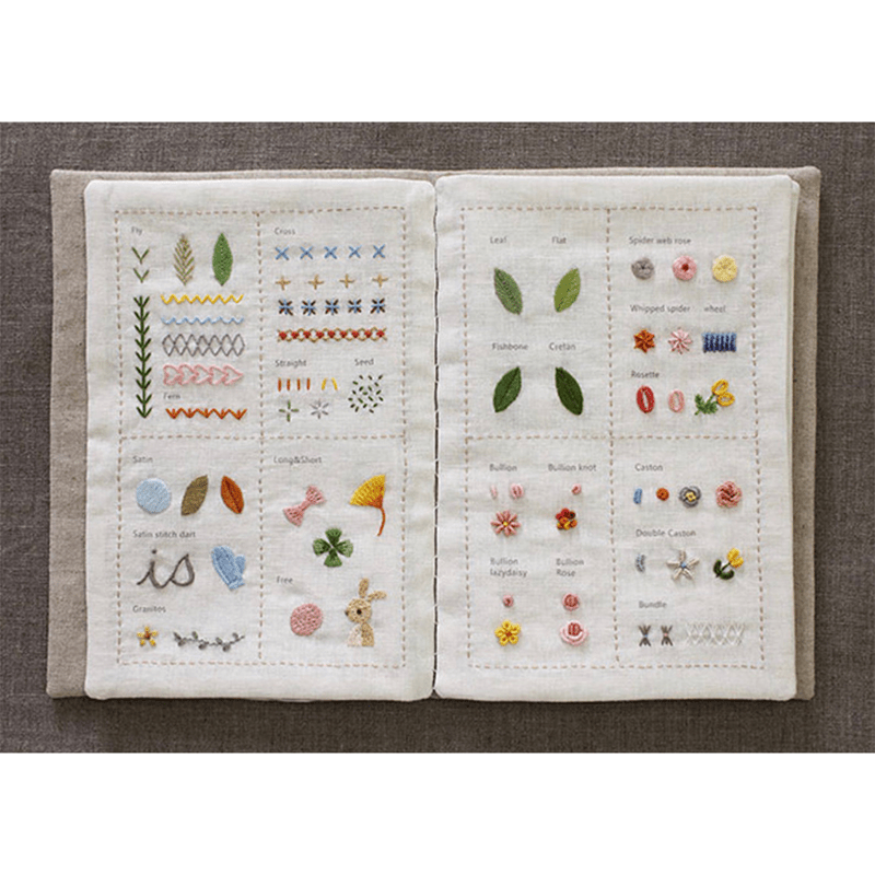 Stitch Book - Ready to French Embroidery by yourself on Pre-Printed Linen Fabric - image 4