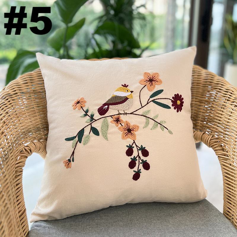 Embroidered Pillow Case Kits  | Wedding Living Room Gift | Diy Sewing Cushion Cover - #5 - image 5