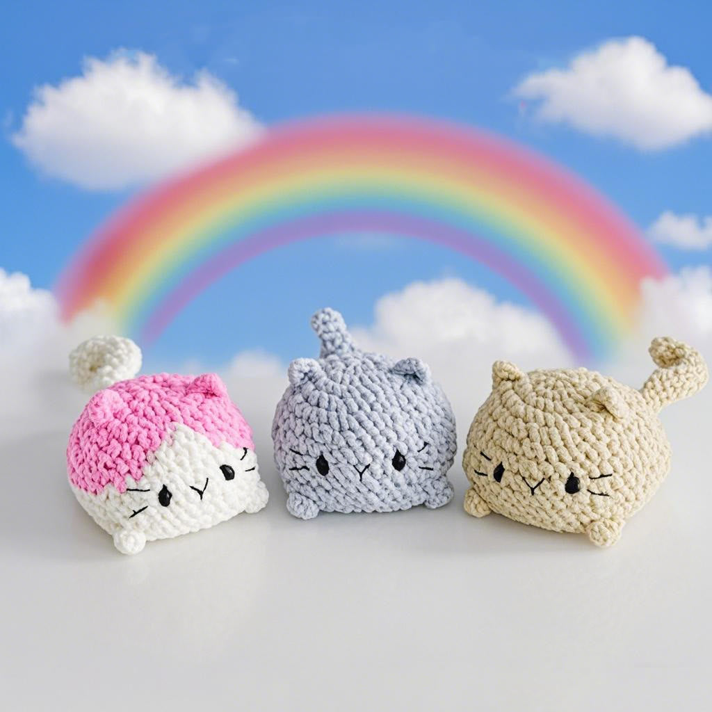 DIY  Handmade Mini Cat Series Crochet Kit - Lovely Cat Collection | Unique Bag Accessories - image 3