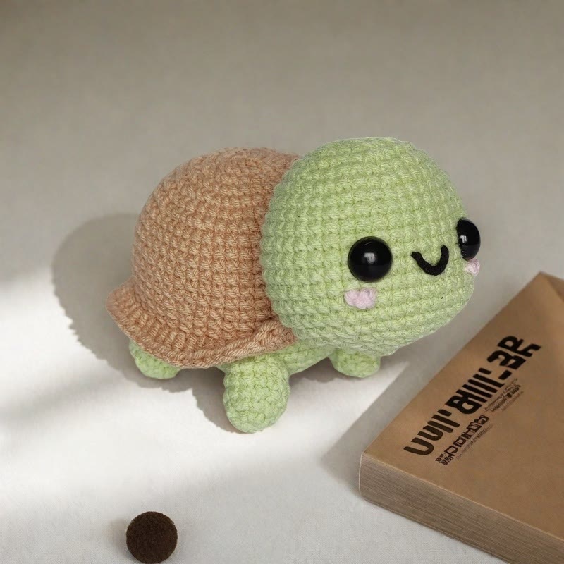 DIY Handmade Tiny Turtle Crochet Kit - Mini Crochet Doll | Unique Gifts For Friends - Handmade Tiny Turtle Crochet Kit - image 0