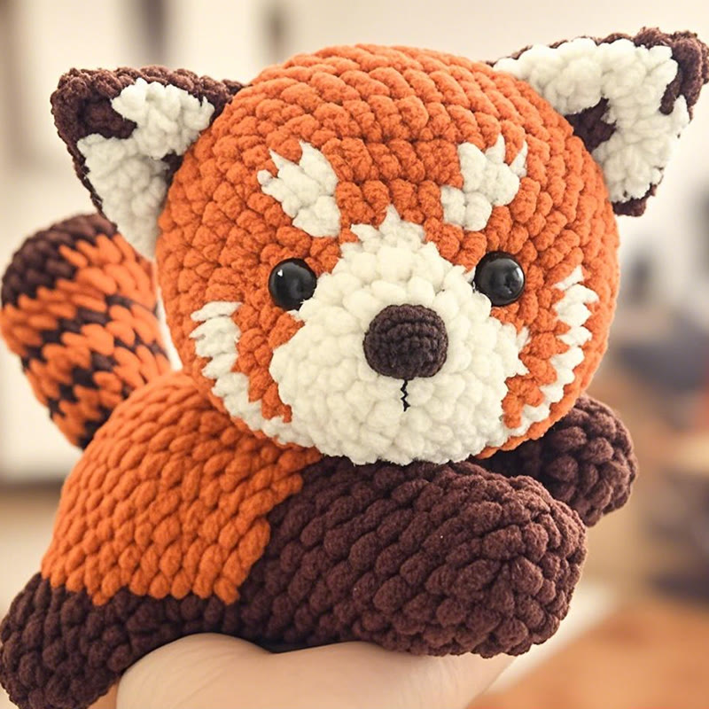 Diy Handmade Red Panda Crochet Kit - Animal Collection Craft | Unique Gifts For Friends - image 1