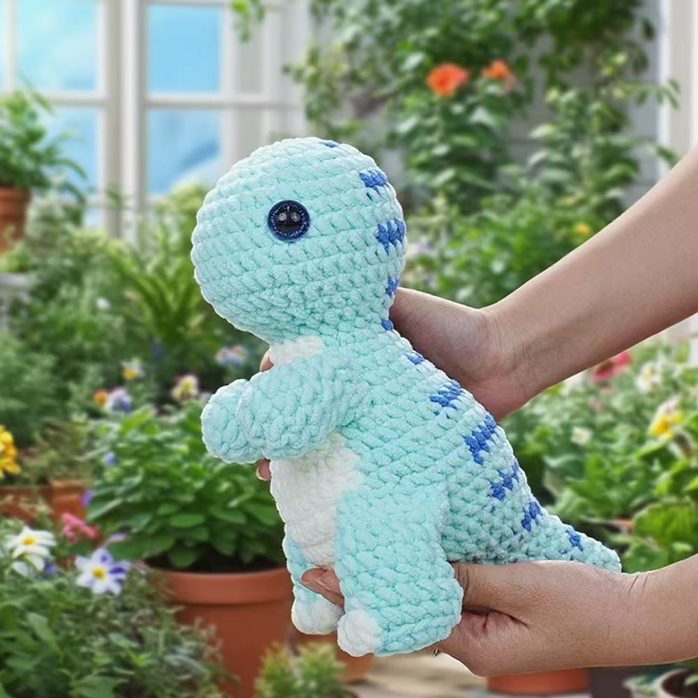 Diy Handmade Dinosaur Series Crochet Kit - Colourful Crochet Doll | Unique Gifts For Kids - image 7