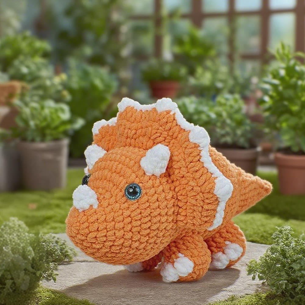 Diy Handmade Dinosaur Series Crochet Kit - Colourful Crochet Doll | Unique Gifts For Kids - image 9