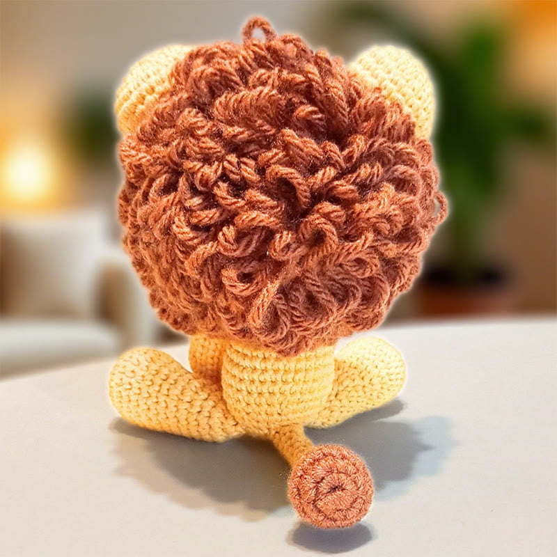 Diy Handmade Little Lion Crochet Kit - Lovely Animal Handicraft | Easy Adornment Craft - image 2