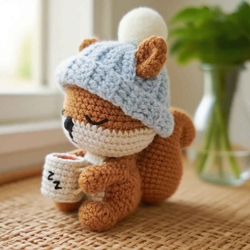 Diy Handmade Sleepy Squirrel Crochet Kit - Cute Sewing Doll | Perfect For Handmade Beginner - image 4